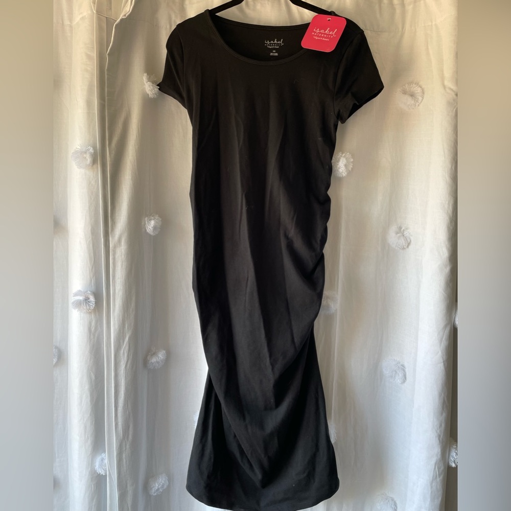 Short Sleeve T-Shirt Maternity Dress, Size XS